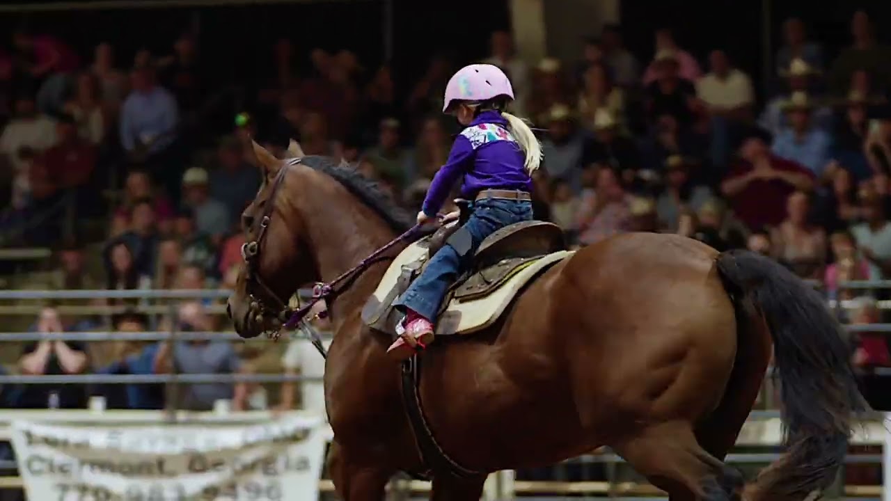 Bristol Little - 4 Year Old Barrel Racer - Gainesville Pro Rodeo 2025