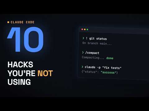 10 Claude Code Tricks That Save Hours Every Week | Try them Today | Claude Code | AI Hacks