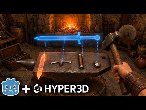 Hyper3D WorldGen Is INSANE at Building 3D Godot Games With Claude Opus 5