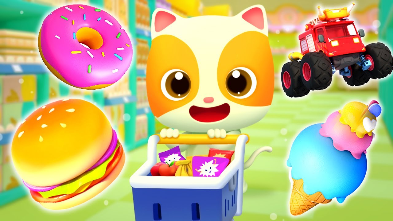 スーパー大好き スーパーでお買い物ごっこ 子供向け安全教育 赤ちゃんが喜ぶアニメ 動画 Babybus Youtube