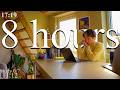 LIVE-Special from Belgium | 8-HOUR study with me in Gent 📚⛈️ rain sounds & pomodoro timer 60 & 10