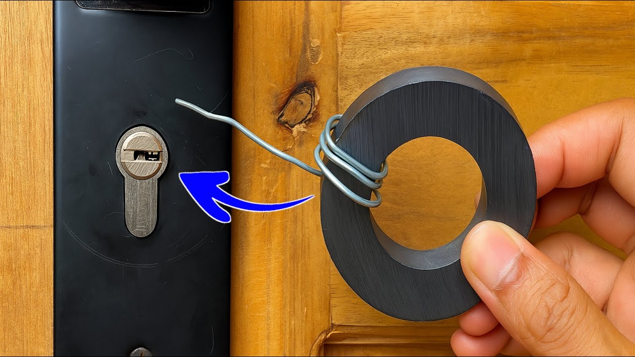 Мало Кто Знает Об Этом! Лёгкий Способ Открыть Замок Без Ключа С Помощью Магнита