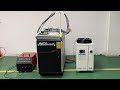 3kw stainless steel fiber laser welding machine with double wire filling fish scale welding pattern