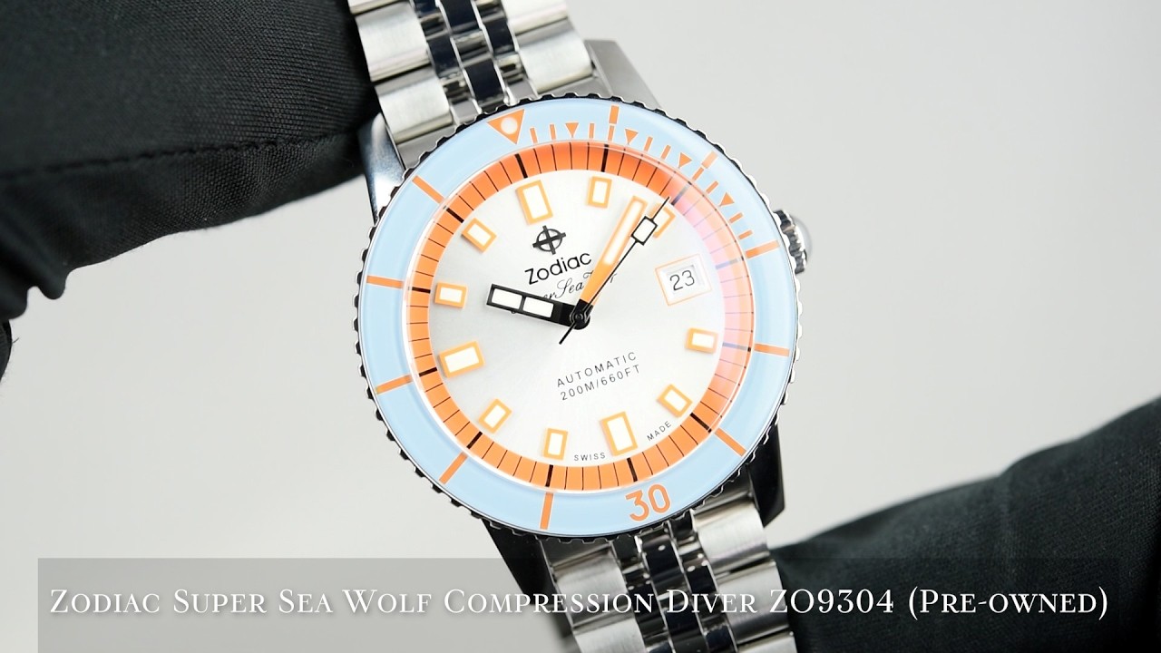 Zodiac Super Sea Wolf Compression Diver ZO9304 (Pre-owned) - YouTube