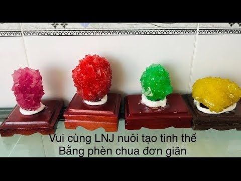 Video Cách nuôi tạo tinh thể nhanh gọn ! - youtube