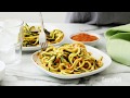 How to Make Raw Vegan Zoodles with Romesco | EatingWell