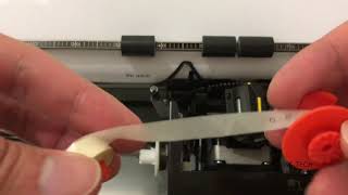 How to change typewriter ribbon and correction tape (L.O.T) | Nakajima typewriter