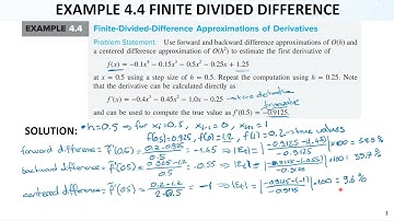 Numerical Methods Lec11 Ch04 Truncation Errors10 Example For Finite Divided Difference