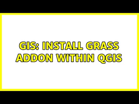 GIS: Install GRASS