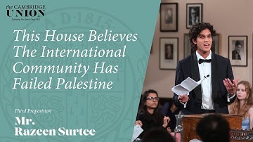 De heer Razeen Surtee | Dit Huis is van mening dat de internationale gemeenschap Palestina in de ...