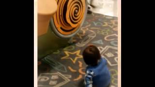 Caleb's first steps. 12/17/13