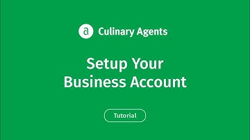 Setup Your Free Business Account on CulinaryAgents.com [How-to]