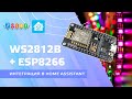 Home Assistant - подключаем адресную ленту WS2812B через ESP8266 с прошивкой WLED