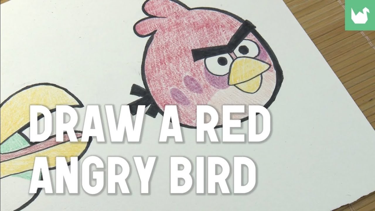 Learn how to draw easily: The Red Angry Bird