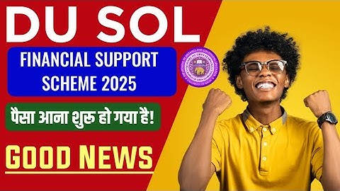 DU SOL FINANCIAL SUPPORT SCHEME 2025_Money has started coming! | Sol Financial Support Scheme Refund