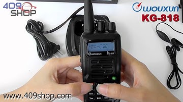 WOUXUN KG-818 UHF 400-470MHz Two-way Radio
