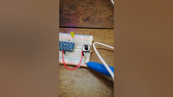 LED control through a push button using the Raspberry Pi