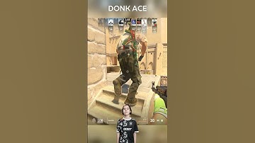 donk gives ACE on MIRAGE #cs2 #donk #counterstrike #ace #faceit