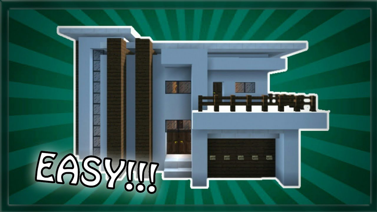  Cara  membuat  modern  house di  Minecraft  Modern  House 