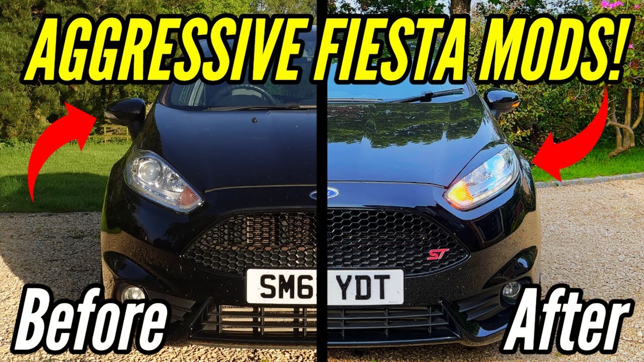 How to Install NEW LED Bulbs and ANGRY EYES Fiesta ST (AMAZING RESULTS!)