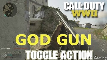 TRASHING EVERYONE GOD GUN Toggle Action Shotgun Scene #1 COD WW2