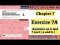 Chapter 7 Exercise 7A Question no 6 and 7 part ( a and b ) || Oxford secondary mathematics book 1