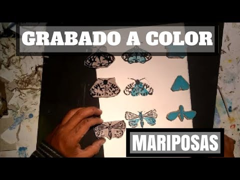 grabado en linóleo