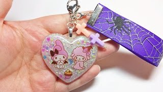 Kawaii Spoopy Resin Keychain | Halloween Crafts