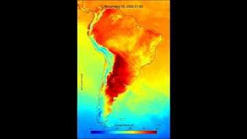 Temperature December 2022 South America