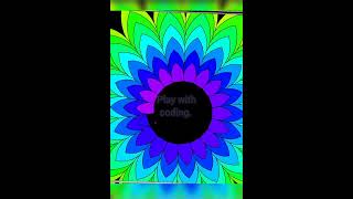 Python turtle amazing 😍 flower 🌹 Graphics #shorts #pythonturtle #python #codingstatus