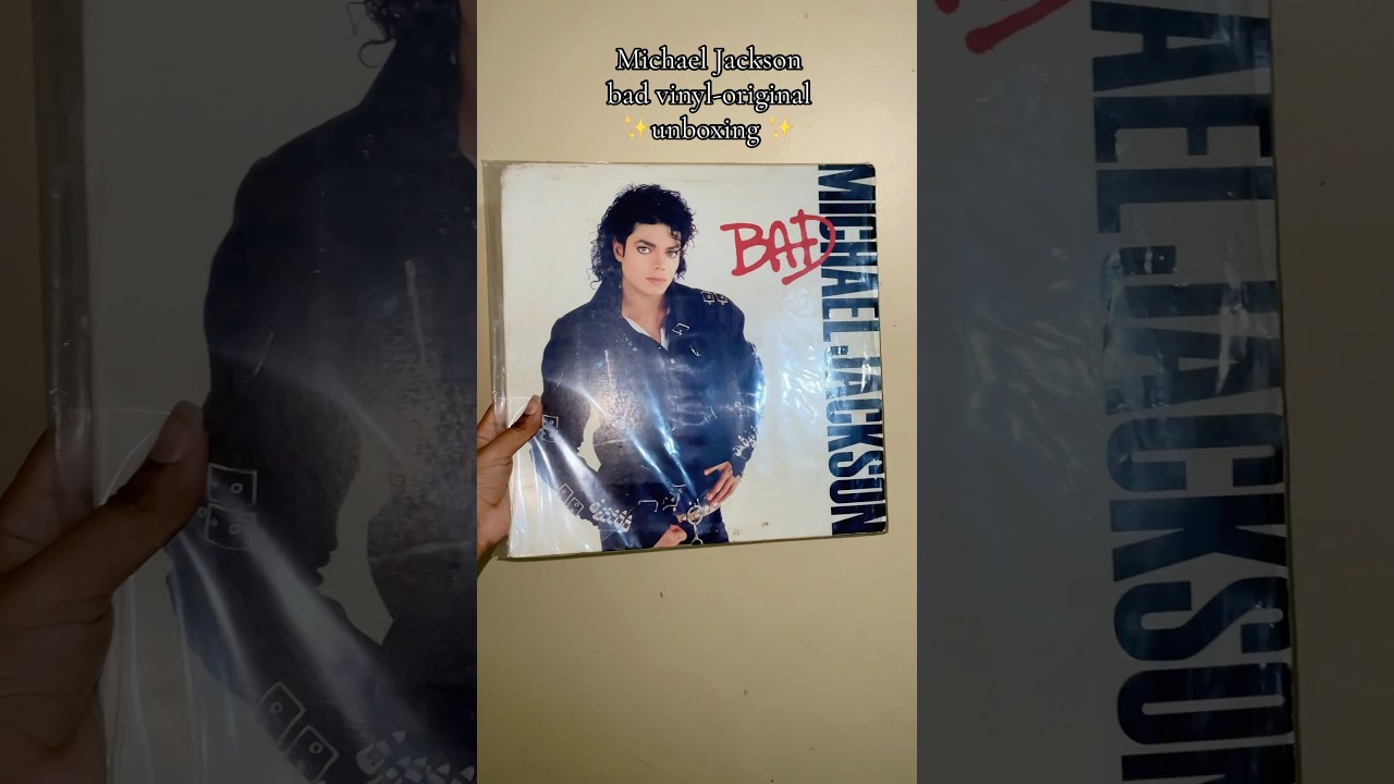 Michael Jackson Bad Vinyl-Original Unboxing 