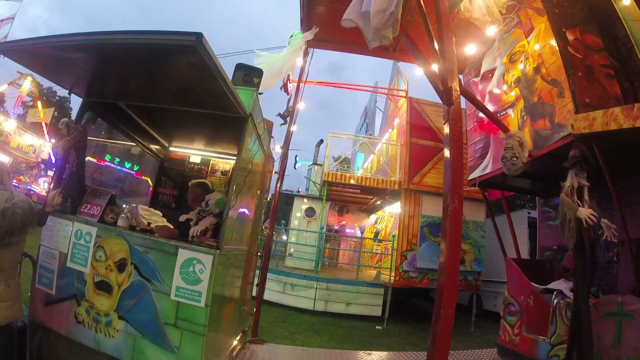 Demon chaser on ride Clifton Park Rotherham funfair 2021