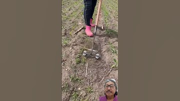 Dụng cụ xới cỏ gọn nhẹ #satisfying #farming