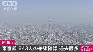東京都で新たに243人感染　過去最多を更新(20/07/10)