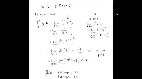 8.3 The Integral and Comparison Tests, 1 of 2
