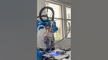 [SteviS Laser] Aluminum square pipe laser welding robot, 6-axis industrial robot arm welding machine