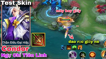 Heroes Evolved Condor : Thần Điêu Đại Hiệp Test Skin Ngự Chỉ Tiên Linh chủ đề xếp giấy