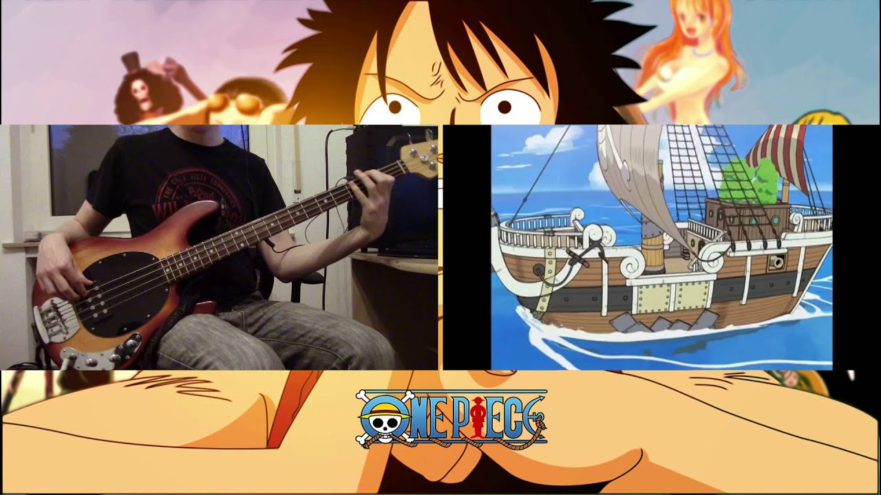One Piece Opening 5 Kokoro No Chizu Bass Cover YouTube