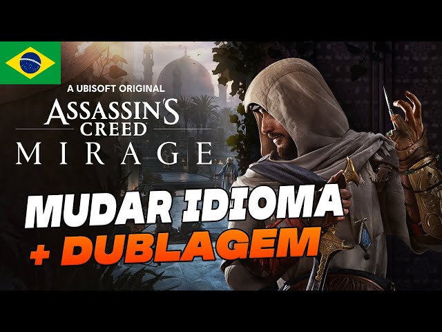 COMO MUDAR ÁUDIO E LEGENDA - Assassin's Creed Brasil #acbr