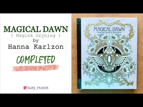 [Completed Coloring Book] Magical Dawn by Hanna Karlzon