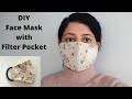 HOW TO SEW A FACE MASK WITH FILTER POCKET | Cloth Face Mask Sewing Tutorial
