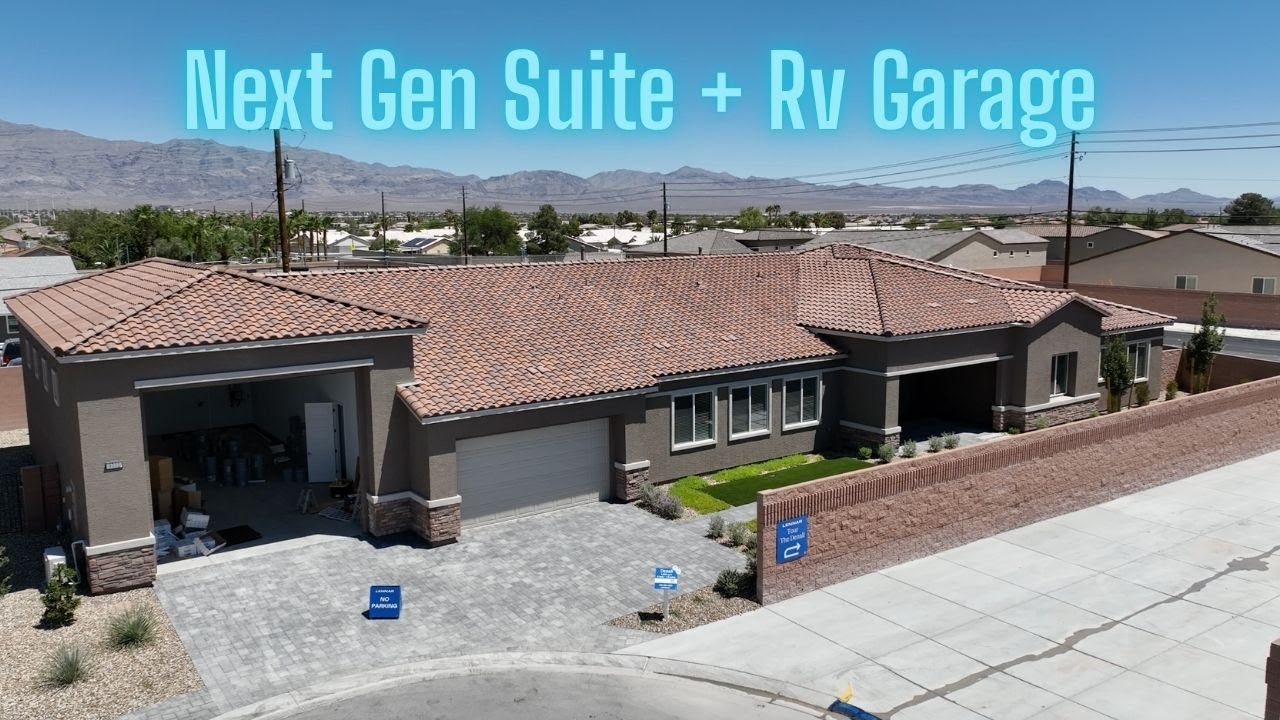 New Luxury Single Story Homes For Sale North Las Vegas  | Denali Nex Gen wRV $962k+ The Montgomery