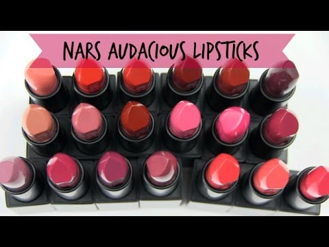 Video: NARS Vera, Janet Audacious lūpų dažų apžvalga, Swatch, FOTD