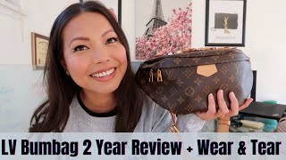 Louis Vuitton Bumbag - 2 Year Review / Wear & Tear / Mod Shots / Recommend?  #LV #LVBumbag #Bumbag
