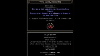 Vaal Cultivation Orb       Path Of Exile 2 , poe 2, poe2  0.4