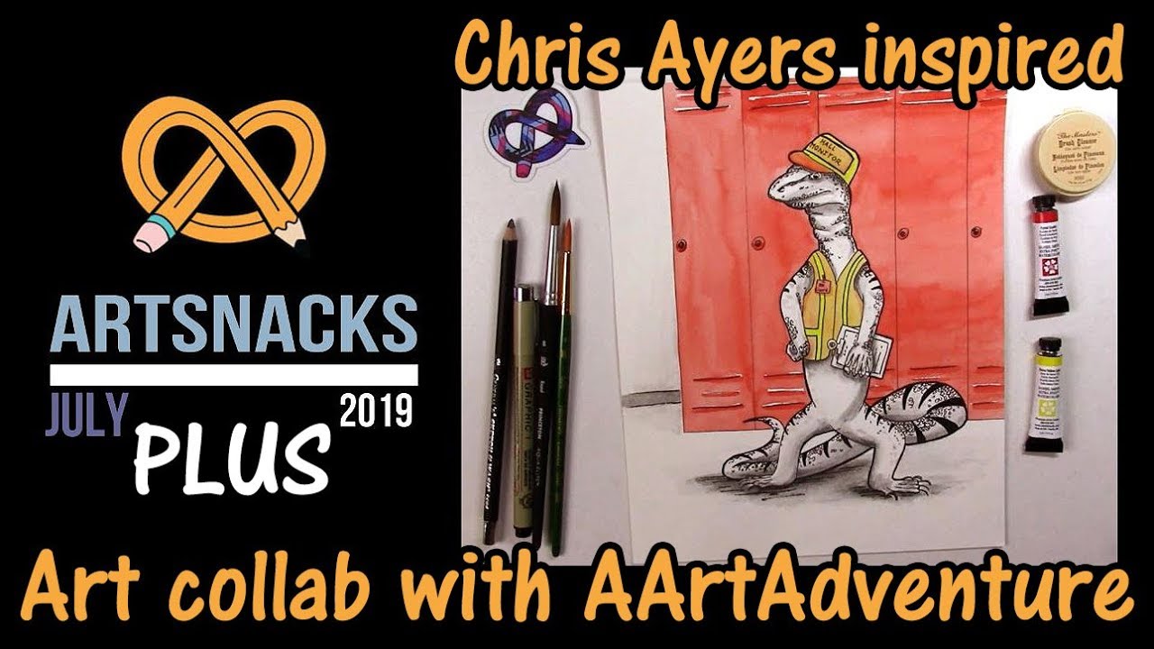 Artsnacks PLUS July 2019: art supplies unboxing | Collab with AArtAdventure Chris Ayers style