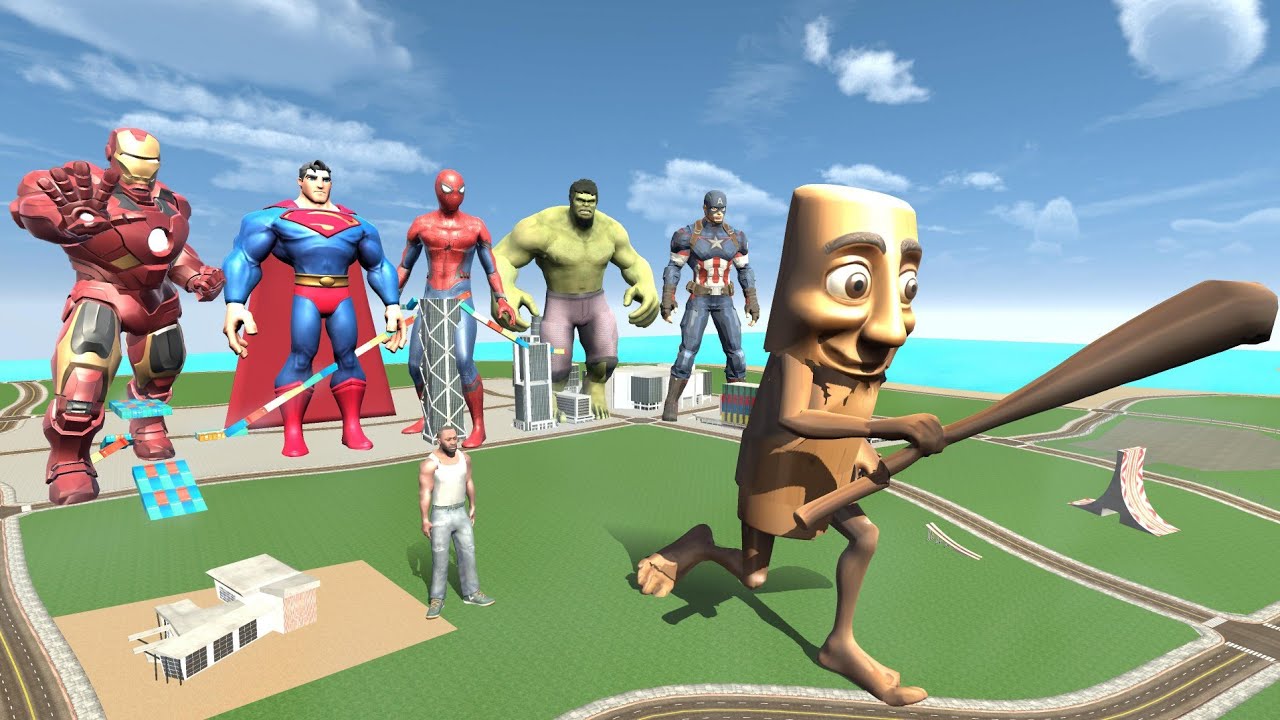 Franklin Becomes Avengers Superheroes to Fight Tung Tung Sahur - INDIAN BIKES DRIVING 3D