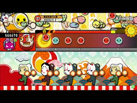 【太鼓の達人モモイロver.】　Amanda (ばいそく・でたらめ)　【キャプチャ】