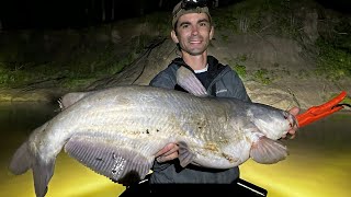Catching Trinity River Blue Catfish after April Showers