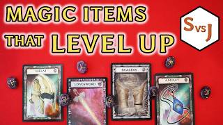 Use stickers to let your players create custom magic items that level up with them.